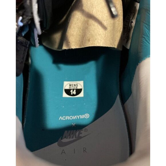 NIKE LUNAR FORCE 1 SP ACRONYM BLCK WHT-GRN-PRPL 698699 002 US MEN SZ 14 - Picture 10 of 10